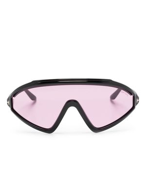 TOM FORD Eyewear lunettes de soleil Lorna à monture oversize - Noir
