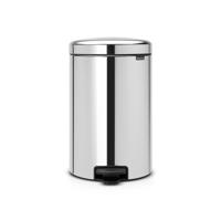 Brabantia NewIcon Pedaalemmer - 20 liter - kunststof binnenemmer - brilliant steel 113987
