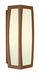 Wandlamp MERIDIAN BOX roestkleur 1xE27, met bewegingssensor