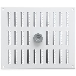 Aluminium Afsluitbaar Schuifrooster Opbouw 300 X 250mm - Wit (3-3025w)
