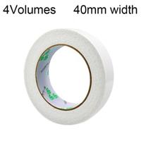 4 volumes 2mm dikte sterke witte spons dubbelzijdige Tape Foam Tape grootte: 40 mm * 5 m