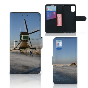 Samsung Galaxy A41 Flip Cover Schaatsers