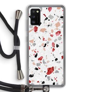 Terrazzo N°12: Samsung Galaxy A41 Transparant Hoesje met koord