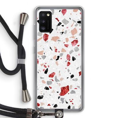 Terrazzo N°12: Samsung Galaxy A41 Transparant Hoesje met koord