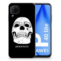 Silicone Back Case Huawei P40 Lite Skull Eyes - thumbnail