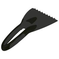 IWH Kunststof IJskrabber Softgrip (l x b x h) 210 x 95 x 25 mm Zwart