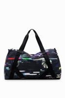 XL-sporttas met glitch-print - BLACK - U