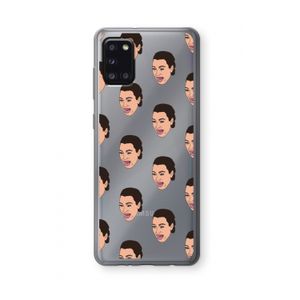 Ugly Cry Call: Samsung Galaxy A31 Transparant Hoesje