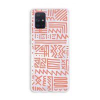 Marrakech Pink: Galaxy A71 Transparant Hoesje