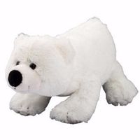 Witte ijsbeer knuffeltje 17 cm - thumbnail