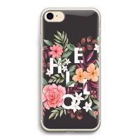 Hello in flowers: iPhone 7 Transparant Hoesje Hello in flowers: iPhone 7 Transparant Hoesje