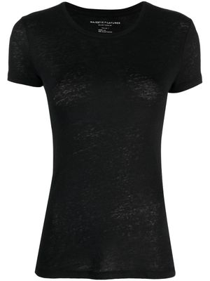 Majestic Filatures t-shirt à col rond - Noir