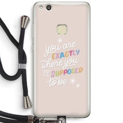 Right Place: Huawei Ascend P10 Lite Transparant Hoesje met koord