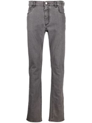 Billionaire jean droit à taille mi-haute - Gris