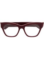 Balenciaga Eyewear lunettes de vue à monture papillon - Rouge - thumbnail