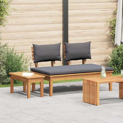 Tuinbank 2 pcs Bruin Massief teakhout