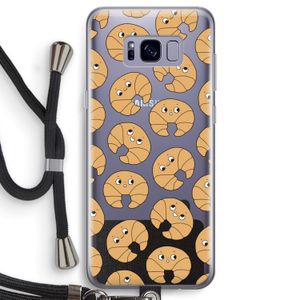 Croissant: Samsung Galaxy S8 Transparant Hoesje met koord