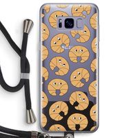 Croissant: Samsung Galaxy S8 Transparant Hoesje met koord