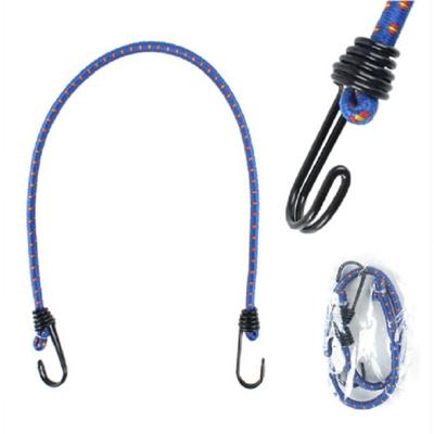 Outdoor bundeling touw elastische tenten metalen gesp hoge Stretch Clothesline Camping Bagage verpakking haak (dubbele haak blauw)