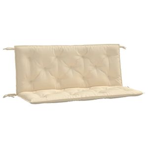 vidaXL Tuinbankkussens 2 st 120x50x7 cm oxford stof beige