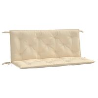 vidaXL Tuinbankkussens 2 st 120x50x7 cm oxford stof beige