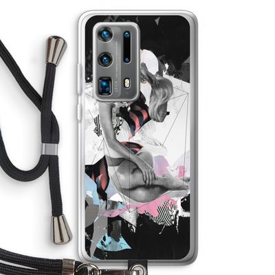 Camouflage de sommeil: Huawei P40 Pro Plus Transparant Hoesje met koord