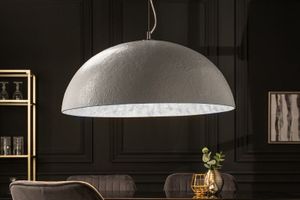 Elegante design hanglamp GLOW 70cm wit zilveren hanglamp - 10723