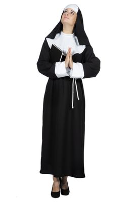 Nonnenkleding dame 3-delig