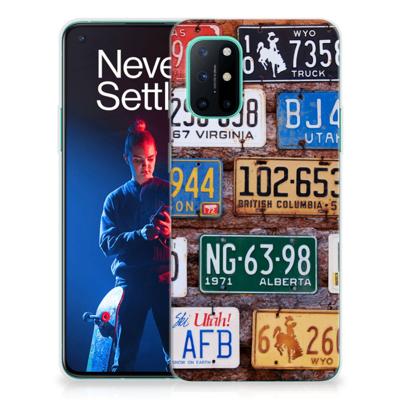 OnePlus 8T | Siliconen hoesje | met foto Kentekenplaten