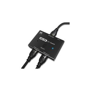 AFINTEK 8K ULTRA HD HDMI bidirectional switcher - HDMI Switch & HDMI Splitter | Metaal - zwart