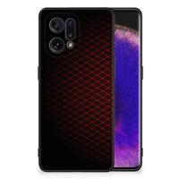 OPPO Find X5 Back Case Geruit Rood