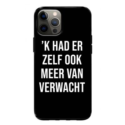 Meer verwacht - Zwart: iPhone 12 Tough Case