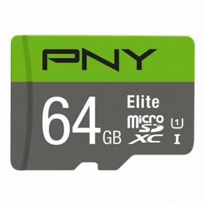 Micro SD kaart met adapter PNY P-SDUX64U185GW-GE 64 GB