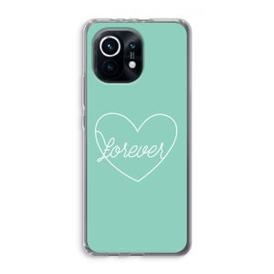 Forever heart pastel: Xiaomi Mi 11 Transparant Hoesje