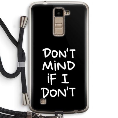 Don't Mind: LG K10 (2016) Transparant Hoesje met koord