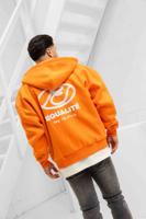 Equalité Arid Oversized Full Zip Hoodie Heren Oranje - Maat L - Kleur: WitOranje | Soccerfanshop