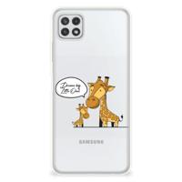 Samsung Galaxy A22 5G Telefoonhoesje met Naam Giraffe