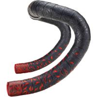 Supacaz - super sticky kush star fade stuurlint zwart / rood inclusief aluminium rode stuurplug