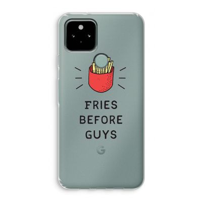 Fries before guys: Google Pixel 5 Transparant Hoesje