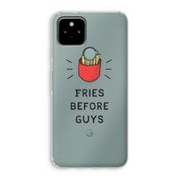 Fries before guys: Google Pixel 5 Transparant Hoesje