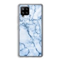 Blauw marmer: Samsung Galaxy A42 5G Transparant Hoesje