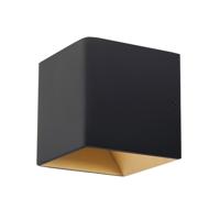 Highlight Design opbouwspotStretto S zwart met goud - W3625.38