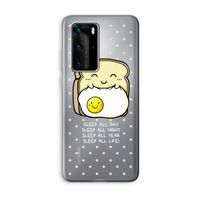 Sleep All Day: Huawei P40 Pro Transparant Hoesje