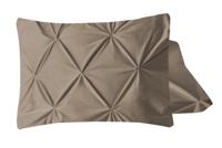 Velvet Pintuck 2pack kussenslopen Taupe 60 x 70 cm