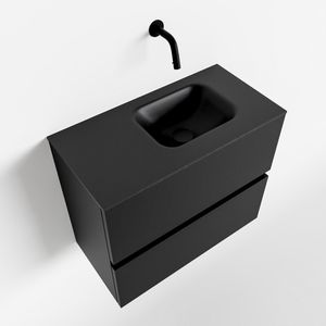 Toiletmeubel Mondiaz Ada | 60 cm | Meubelkleur Urban | Lex wastafel Urban Rechts | Zonder kraangat