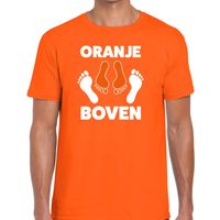 Koningsdag t-shirt oranje boven voor heren