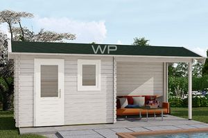 Woodpro Blokhut/Tuinhuis Malland 600x200 cm- Zadeldak- Hout- Woodpro