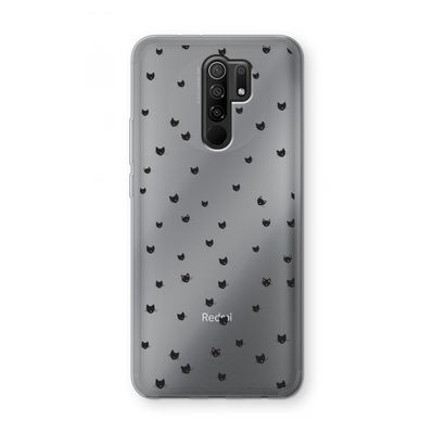 Kleine kattenkopjes: Xiaomi Redmi 9 Transparant Hoesje