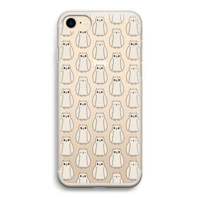 Uilen: iPhone 7 Transparant Hoesje