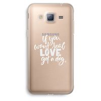 Partner in crime: Samsung Galaxy J3 (2016) Transparant Hoesje